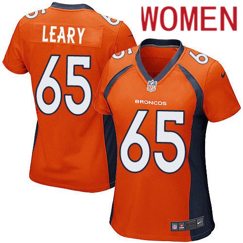 Women Denver Broncos #65 Ronald Leary Nike Orange Game Player NFL Jersey->women nfl jersey->Women Jersey